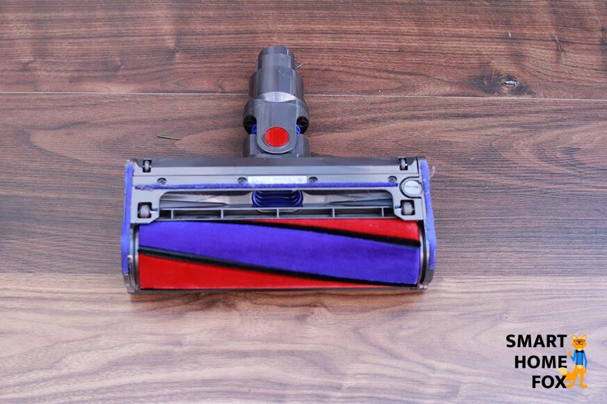The soft roller of the Dyson V8 and the Dyson V10 Absolute